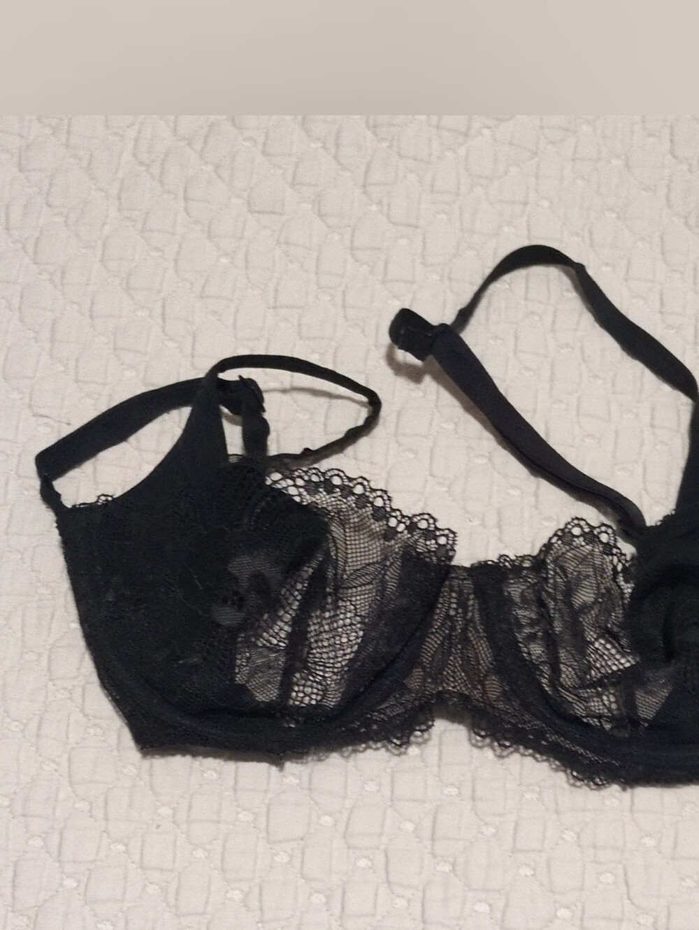 Calvin Klein Underwear Black Lace Underwire Bra